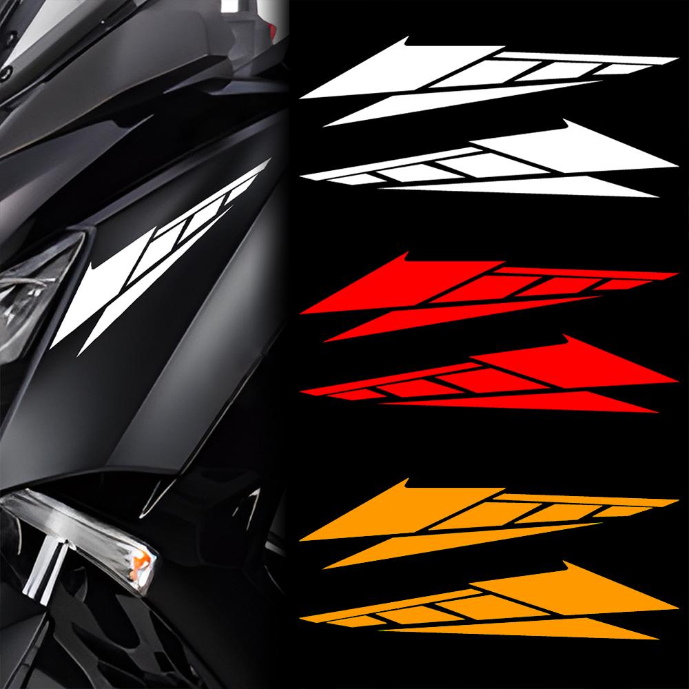 1 Pair Motorcycle Front Fender Anti-Scratch Waterproof Motorbike Car Decorative Stickers Motor Body Accessories