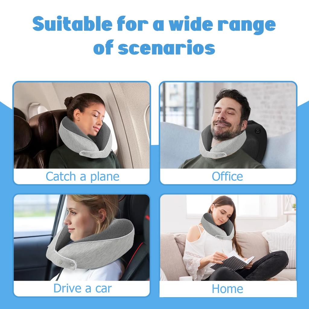 Zerlegen und Waschen Kissen Memory-Reisekissen Langsames Rückstellkissen U-förmiges Kissen Flugzeug-Nackenschutz