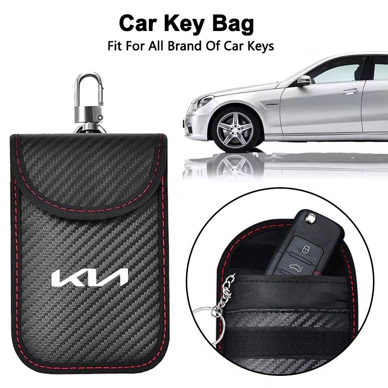 Card Car Keys Case FOB Signal Blocker Bag RFID Shielding Key Credit Card Bags For Kia Rio Ceed Sportage Cerato Sorento Picanto