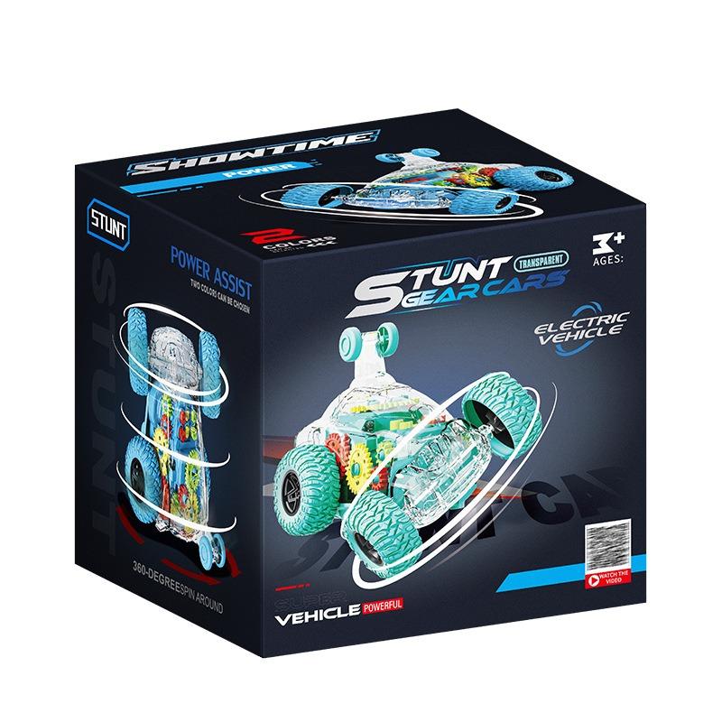 

1PACK roller dump car toy electric transparent universal flip stunt off-road vehicle wholesale remote control off-road vehicle зелений