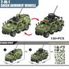 WW2 Military Army Soldiers World War 2 SWAT Police Armored Vehicle Building Blocks Bricks Children's DIY Toys Christmas Gift