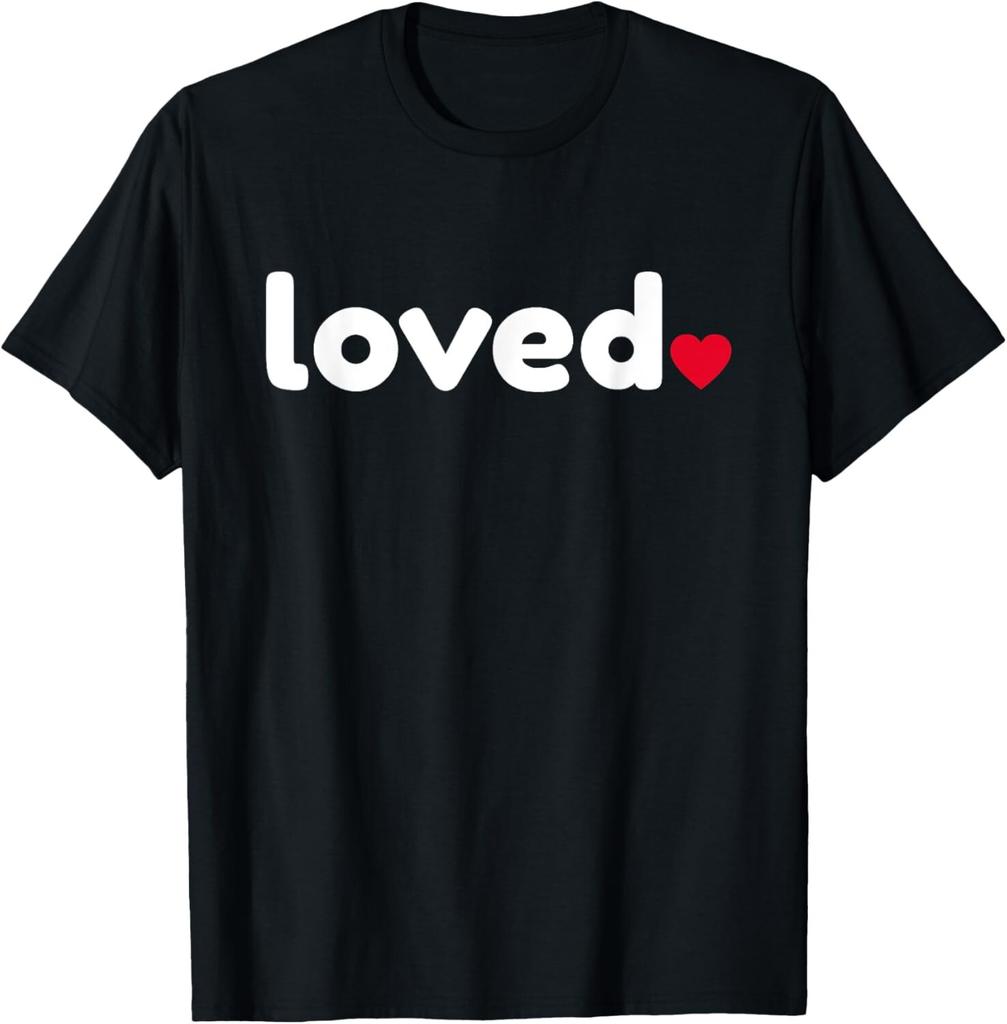 Liebte Rotes Herz Cool Lustig Valentinstagsgeschenk für Frauen Männer T-Shirt