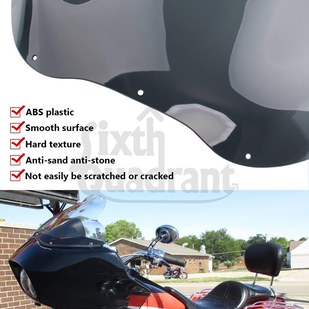 For Harley Road Glide CVO/SE FLTR/I FLTRX 1998-2013 Motorcycle 12.5" Wind Deflector Cowling Windscreen Front Fairing Windshield