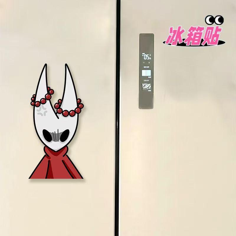 4pcsSet Hollow Knight 2 Hornet Silksong Acrylic Figure Toy Fridge Magnet Model Ornaments Toys Children Christmas Gifts