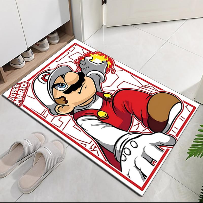 Mario Printed Carpetrugfor Office Chair Living Room Bedroom Kitchen Room Decor Gifts
