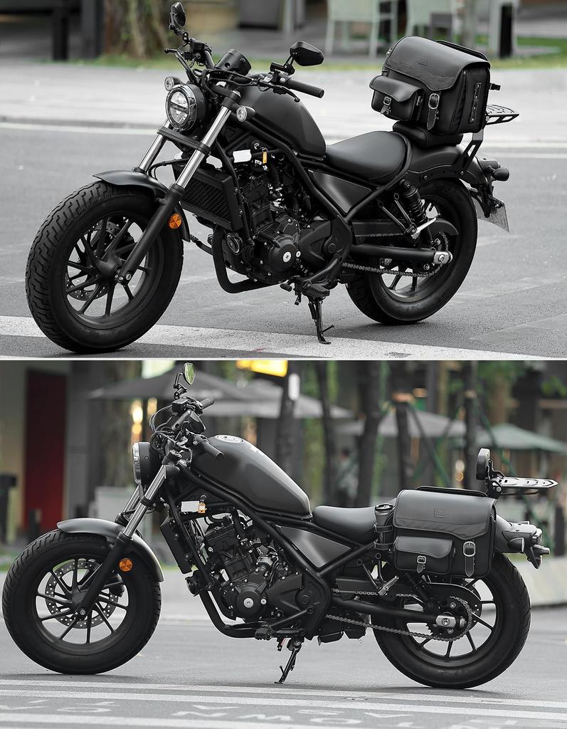 KEMIMOTO Motocyklowa Boczna Sakwa Motocyklowa Rodzic i Dziecko Boczna Uchwyt na Wodę/Napój Przegródka Torba na Ramię na Małe Przedmioty KM703 Rebel 250 500 rebel1100
