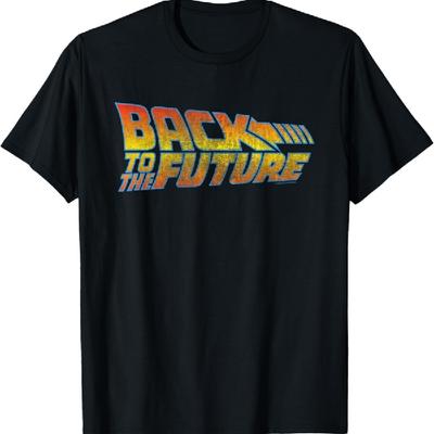 Back To the Future Distressed Logo T-Shirt