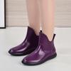 Women's spring and autumn short tube waterproof shoes rain shoes non-slip warm rain boots car wash kitchen thickened wear-resistant rubber shoes