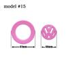 FD02-Car Styling Steering Wheel Logo Decoration Stickers For Volkswagen GTI Polo Golf Passat Scirocco Jetta Beetle Tiguan Accessories