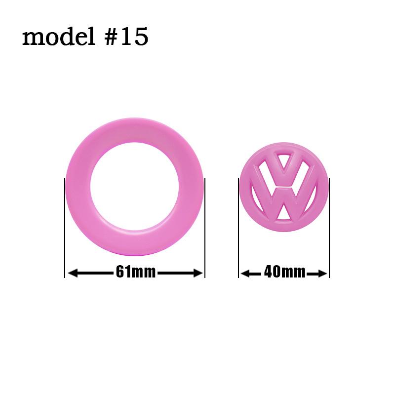 FD02-Car Styling Steering Wheel Logo Decoration Stickers For Volkswagen GTI Polo Golf Passat Scirocco Jetta Beetle Tiguan Accessories