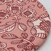 Mino Ware [Suusera] Water-Absorbent Ceramic Coaster, Approx. 10cm Diameter, Red, Stylish, Made In Japan, 458-0722