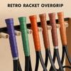 Vintage Color Sports Racket Overgrips Anti Slip Sticky Sweat Absorption Soft Shock Absorption Tennis Badminton Daily Training