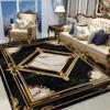 Luxurious Style European Carpet for Livinng Room Marble Decoration Home Large Area Rugs for Bedroom Cloakroom Non-slip Floor Mat