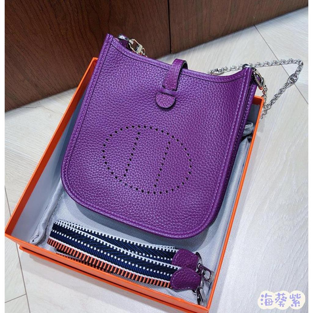 Spot Wholesale Top Layer Cowhide Evelyn Bag Genuine Leather Mini Bucket Bag TC Leather Mini Shoulder Crossbody Bag Tide