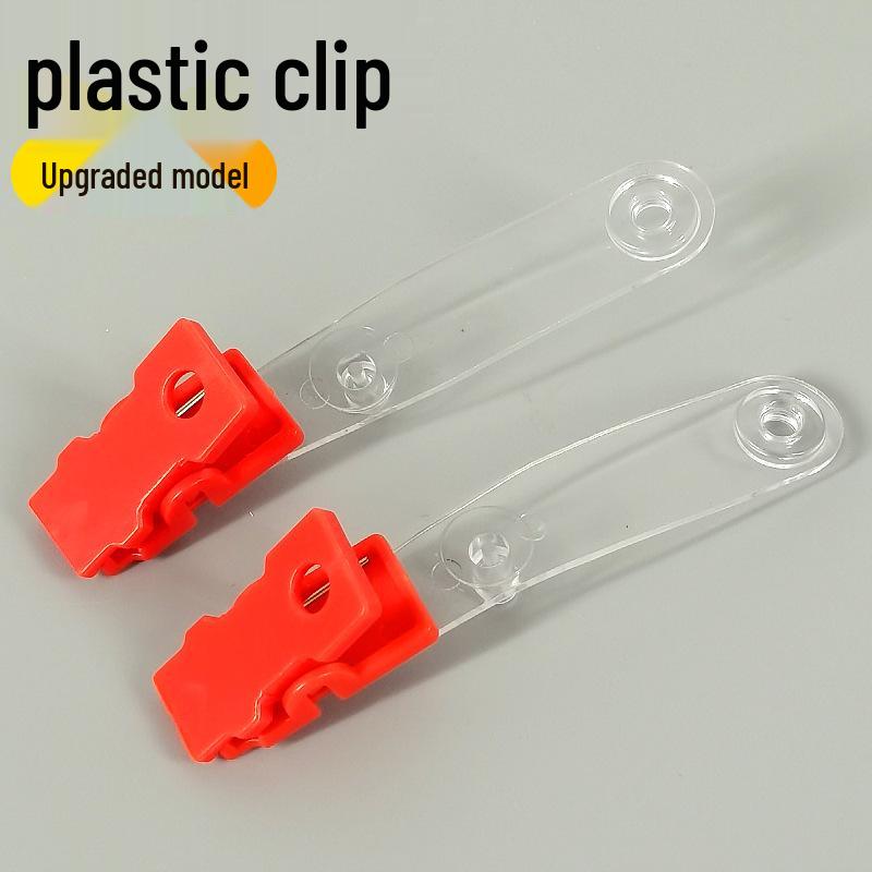 Portabadge in Metallo e Plastica con Clip per Tessere di Identificazione ed Etichette Prezzo