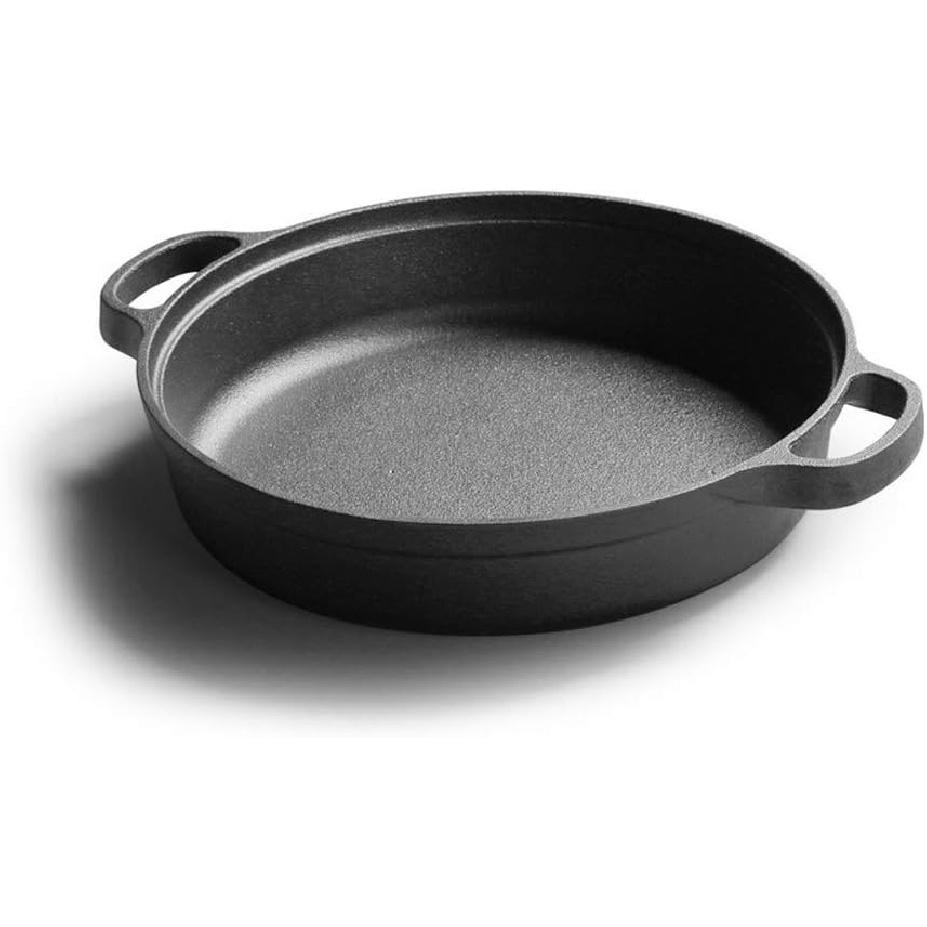Pre-Seasoned Cast Iron Grill Skillet Pan.cast Iron Skillet 9-inch Masterclass Cookware for Barbecue, Stove, Oven or Camping