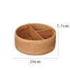 ZISIZ Round Rattan Snack & Storage Box