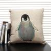 Cute Cartoon Animal Cushion Cover Funny Penguin Pillow Case Bedroom Living Room Sofa Decoration Pillowcase 45x45 Children's Gift