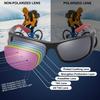 Pukla Sunglasses Polarized Sports Sunglasses Unisex Cycling Glasses UV400 Protection Running Driving Fishing Travel [PUKCLAR] Men's