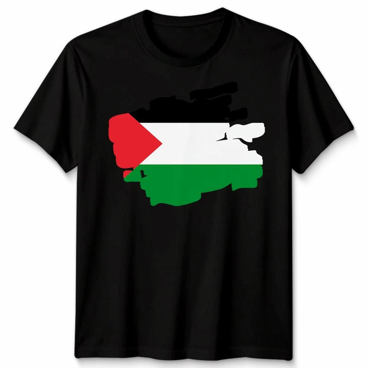 

Torn Palestine Flag Palestinian Day Football Unisex Cotton TShirt Tee Top 2XL