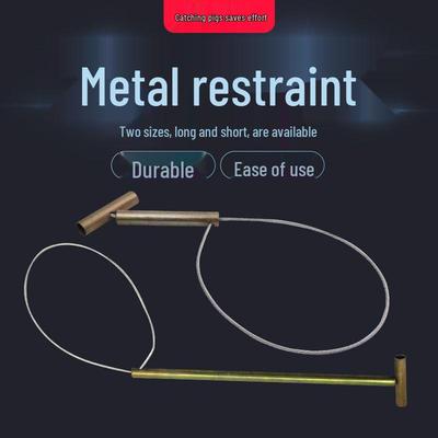 Stainless Steel Long/Short Handle Pig Snare for Veterinary Use