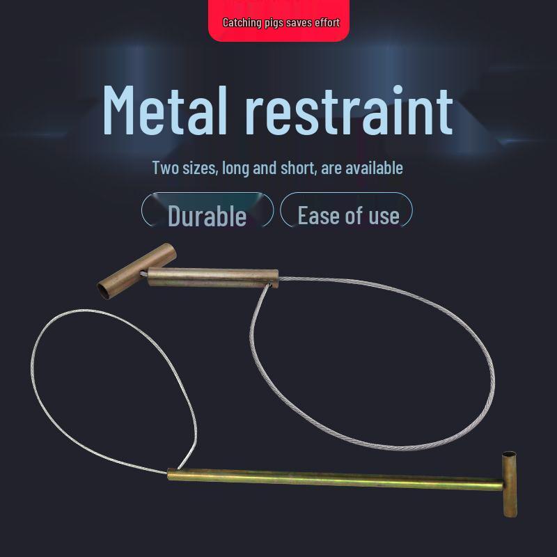 Stainless Steel Long/Short Handle Pig Snare for Veterinary Use