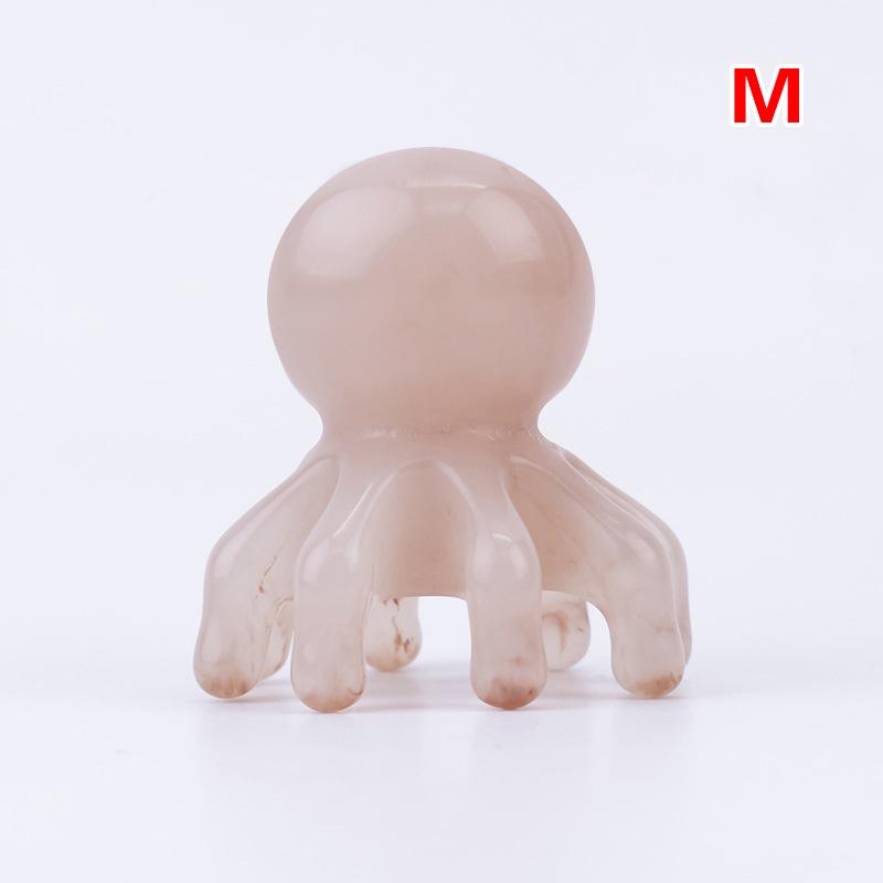 Resin Octopus Comb Head Massager Meridian Scraping Scalp Massage Brush Acupuncture SPA Gua Sha Health Deep Massage Tool