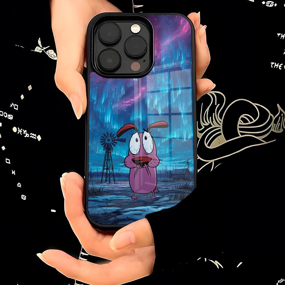 

Чехол Courage CowardlyS Dog для телефона PC+TPU для Samsung Galaxy S26 S25 S23 S24 S21 S22 S20 Ultra Air Fe Plus Galaxy S20 FE