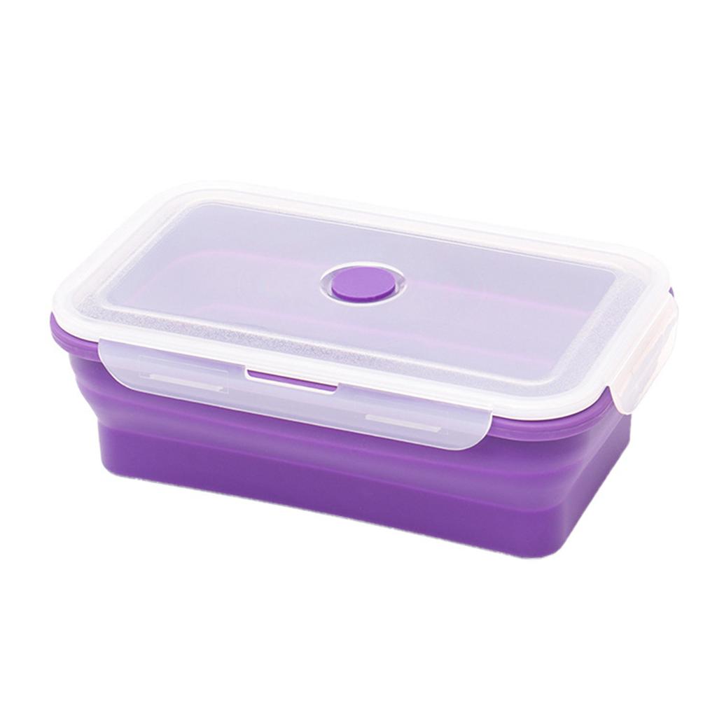 Silicone Folding Bento Box Collapsible Portable Lunch Box for Food Dinnerware Food Container Bowl Lunchbox Tableware