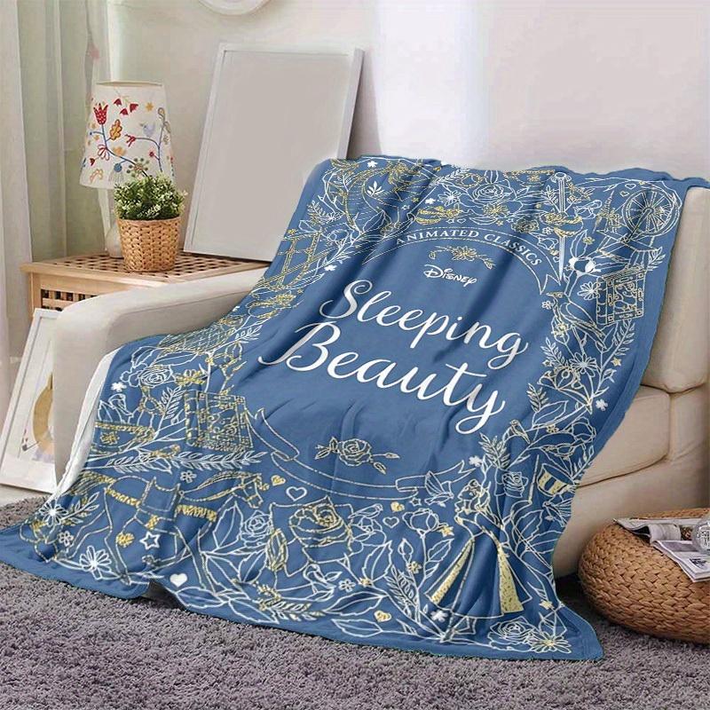 1pc, Disney's Sleeping Beauty Animated Classics Home Decor Blanket, Flannel Throw for Bedroom, Living Room, Travel, Camping