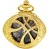 10pcs/lot Wholesale Vintage Bronze Eye Round Case Shape Quartz Pocket Watch Jewelry Pendant Necklace Chain Gifts for Men Women