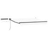 Electric Retractable Awning White and Anthracite 3.5 X 2 M