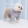 New Winter Pet Clothes Outdoor Four-legged Sweater Dogs Thermal Cotton Coat with Hood Suit for Teddy Bichon Frise