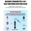 Bluetooth 5.4 Audio Receiver Transmitter 2 In 1 Stereo Wireless Adapter 3.5MM AUX With Mic For Car Airplane TV PC Speaker