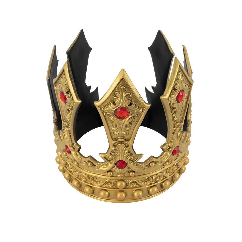 Royal Crowns Cosplay King Queen Crowns Princess Tiara Halloween Party Costumes Accessories Xmas Masquerade Headwear Fancy Dress