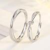 Mobius Intertwined Love Rings: Adjustable Couple Rings for Men and Women