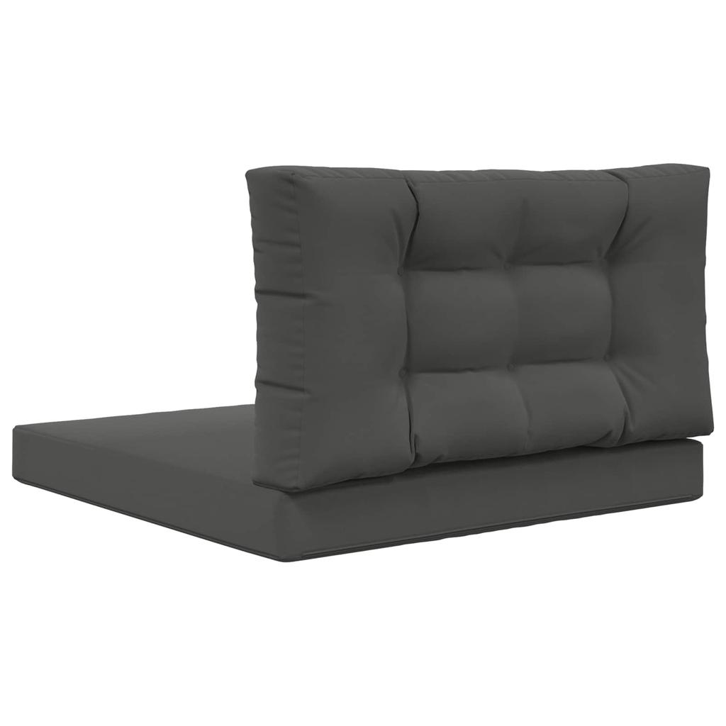 Outdoor Sofa Cushions 2 Pcs Anthracite Polyester