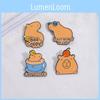 Unique Animal Capybara Enamel Pin Badge Set Featuring Stylish Designs And Colors