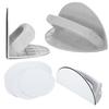 Sanding Sandpaper Tool Self-Adhesive Handheld Sander Kit Semi-Circular Internal Corner Sandpaper Grinding Tool with 10 Sandpaper