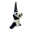 Panda Cartoon Girls Plush Backpack With Zipper Closure And Inner Pocket Perfect