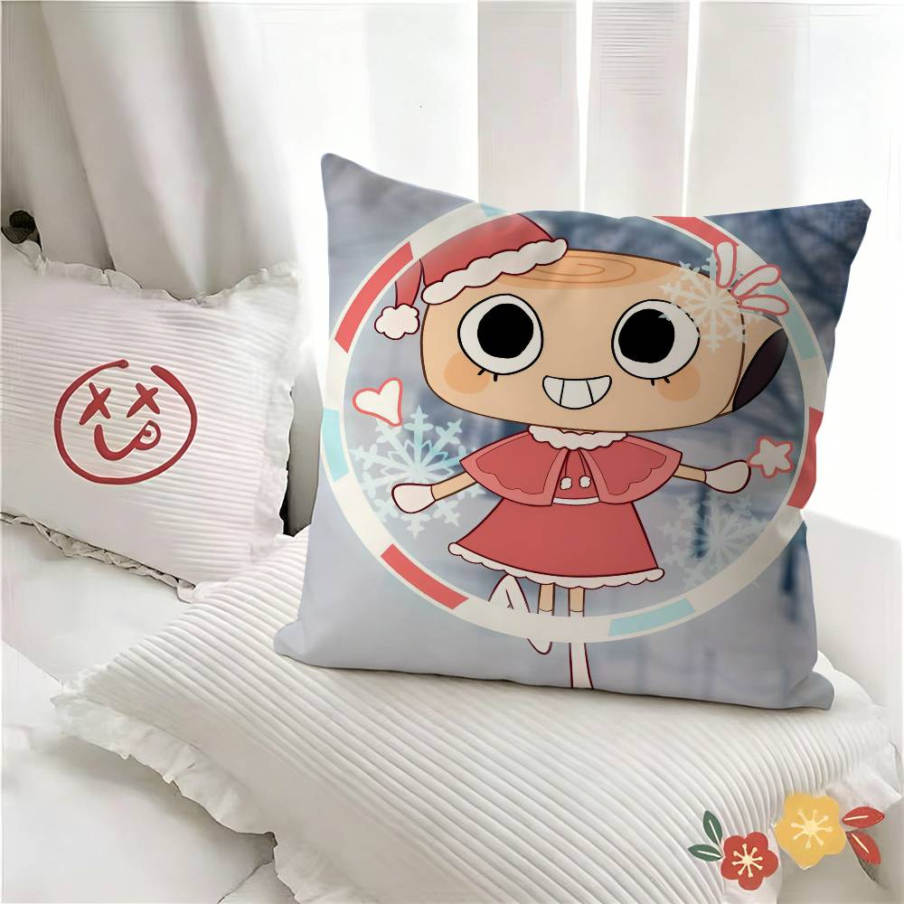 pc Shelly Xmas Skin Pillow Case Fashion Square Pillowcase Bedroom Sofa Room Ins Decoration Leisure