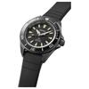 SEIKO PROSPEX SAMURAI DIVER series 200 meters waterproof automatic/manual mechanical movement silicone strap 41.7mm men's watch black dial SBDY133