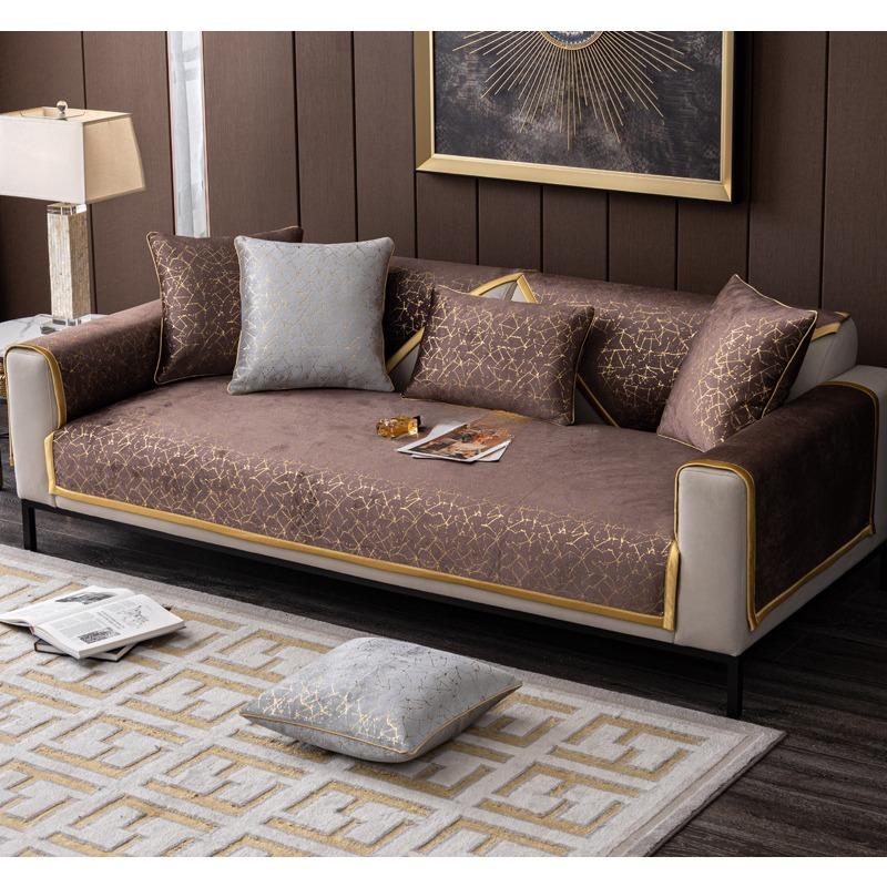 Chenille Sofa Cushion Four Seasons Universal Simple Modern Nordic Entry Lux Style Cover Backrest Towel Cover Cloth Non-Slip Cushion