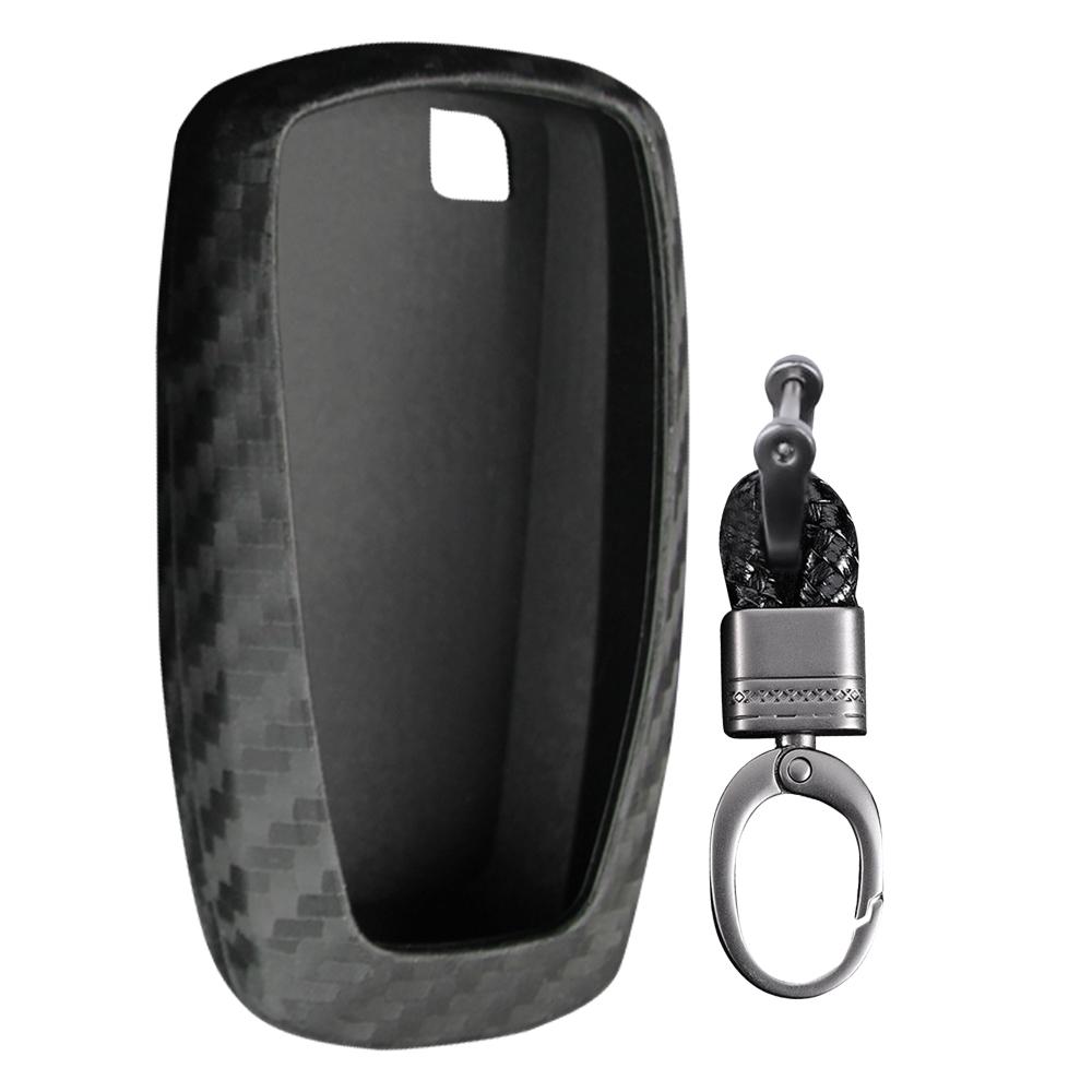 Carbon Car Key Fob Case Cover For Ford Focus MK4/Explorer/Mondeo/Fusion/Mustang/Edge/Eco-Sports/F-150/F-250/Expedition