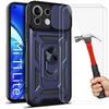 Protective Case - E.F.CONNECTION - for Xiaomi 11 Lite 5G - Tempered Glass - Shockproof - Sliding Camera