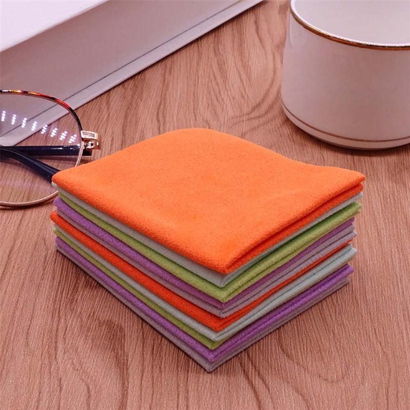 5 colors Microfiber Phone Screen Cleaning Wipe Lens Clothes Glasses Cloth Glasses Clean