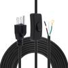 5.1M 16FT Transparent SPT-2 18AWG Cablu de lampă de schimb Cablu de alimentare certificat Comutator cu buton Mufă SUA Cablu prelungitor, Diverse tipuri de cabluri