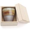 Ceramic Teacup (170ml) - Free Cup, Wooden Box Included, Dishwasher Safe, for Tea, Coffee, or Guests, Gift