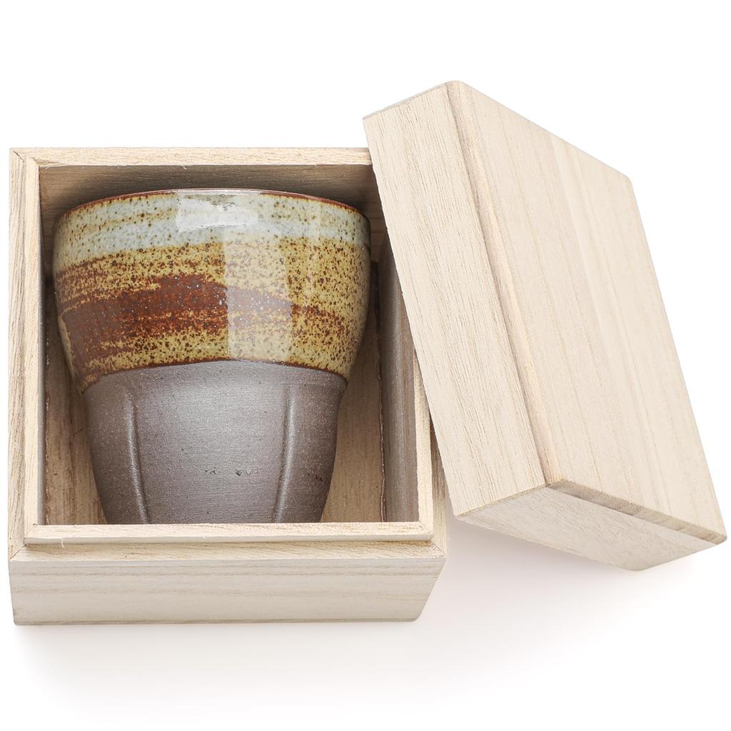 Ceramic Teacup (170ml) - Free Cup, Wooden Box Included, Dishwasher Safe, for Tea, Coffee, or Guests, Gift