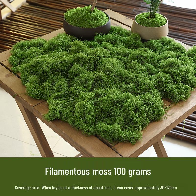 Bionic Artificial Moss Micro Landscape Ornaments for Bonsai and Paving